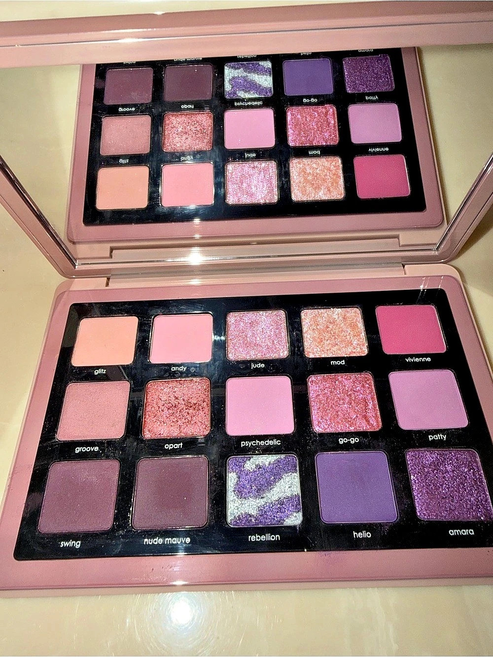 Natasha Denona CUSTOM 15-Pan Eyeshadow Palette – Pink, Mauve, Purple & Peach
